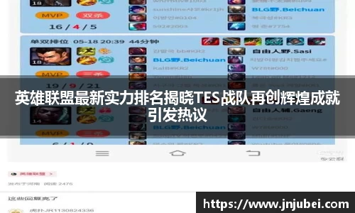 英雄联盟最新实力排名揭晓TES战队再创辉煌成就引发热议